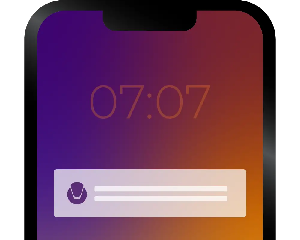 mobile push notification login alert