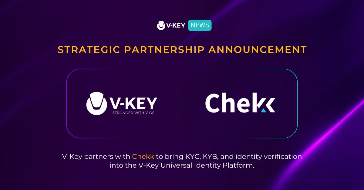 V-Key and Chekk Partner on Mobile-First Digital Identity